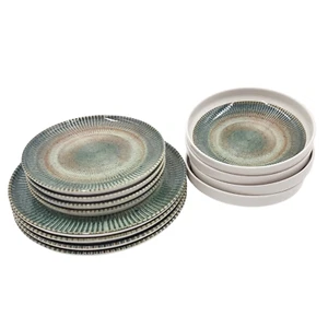 Modern Stylish 12 Piece Porcelain Dinner set for 4 - Picture 1 of 6