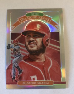 Eugenio Suarez 2020 Donruss Optic Diamond Kings Silver Prizm #4 Reds