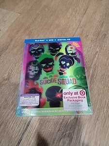 Suicide Squad (2016) - Blu-ray/DVD/Digital HD - Target Exclusive Digibook SEALED - Picture 1 of 5