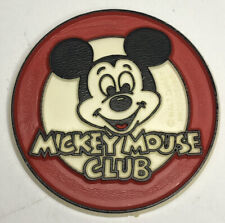 Vintage 1980’s Mickey Mouse Club Resin Pin Back Button - 2”