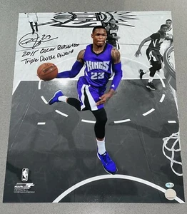 Ben McLemore 2015 Oscar Robertson Award 16x20 NBA Spotlight Photo (McLemore COA) - Picture 1 of 5