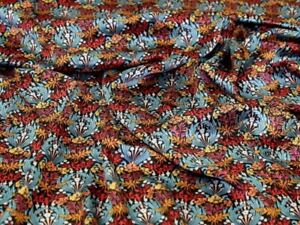 Liberty London Bronwyn Belgravia Silk Satin Fabric Jewel - per metre