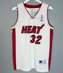 MIAMI HEAT NBA SHIRT O'NEAL CHAMPION WHITE JERSEY SHIRT CAMISETA MEN'S SIZE M - Picture 1 of 4