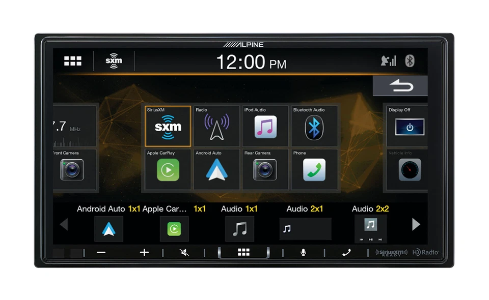 ALPINE i407-WRA-JL 7" Monitor Carplay Receiver For 2018-Up Jeep Wrangler JL - Image 1 of 4