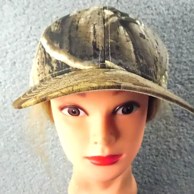 Realtree AP 10X Hunters Camouflage Hat Embroidered Mesh Back Strapback Adj Decky - Image 1 of 4