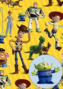 Disney Toy Story 4 wrapping paper Toy Story Gift Wrap 2 sheets 49cm x 70cm - Picture 1 of 1