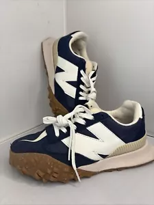 NEW BALANCE XC-72 SUEDE & MESH NAVY GUM TRAINERS UK SIZE 5 EU 38 VGC - Picture 1 of 15