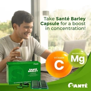 Sante Barley Pure Organic Barley Grass 500mg 60 Capsules - Picture 1 of 1