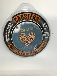 NEU CARSTERS Thirstystone FAHRZEUG Getränkehalter Untersetzer 2 Stück, Strand - Bild 1 von 2