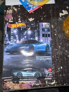 Hot Wheels Premium Car Culture Exotic Envy McLaren Speedtail Blue 2022 - Picture 1 of 2