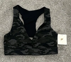 Nuevo con etiquetas Sujetador deportivo Fabletics On-The-Go Midi Impacto Medio II Negro Camuflaje Talla XSmall - Imagen 1 de 4