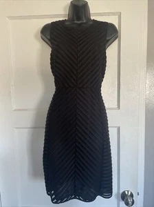 H&M 2016 LBD schwarzes Kleid Größe 12 US Damen ärmellos kurz Cocktail formell - Bild 1 von 18