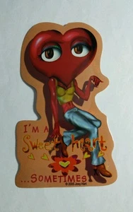 SWEET HEARTS I'M A SWEETHEART A VECES JOEY HART 2005 #5 PEGATINA DIVERTIDA METÁLICA - Imagen 1 de 1