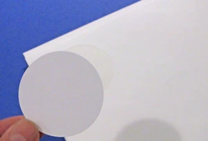 50 Sheets Printable Matte White 2" inch Round Stickers Box Seal Labels #4198M - Picture 1 of 7
