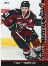 2015/16 Vancouver Giants - TREVOR COX [Cardiff Devils] EIHL