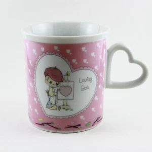 Precious Moments Kaffeebecher Tasse Loving You Herz Henkel Künstlermal Enesco 1989 - Bild 1 von 9