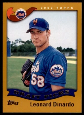 2002 TOPPS RC #691 LENNY DINARDO NEW YORK METS - Image 1 of 2