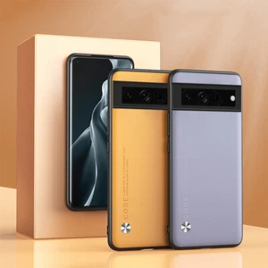 Funda trasera delgada TPU de cuero PU para Google Pixel 8 Pro 7 Pro 6A 4 XL 5A 4A 5G - Imagen 1 de 17