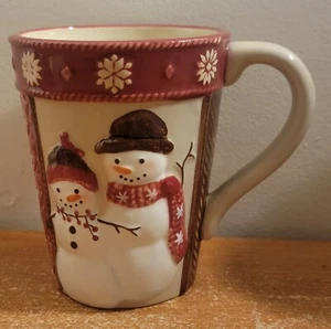 St. Nicholas Square WARM WISHES Mug, 14 oz / 4 1/2", Christmas, Very good - Picture 1 of 8