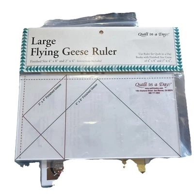 New Flying Geese Ruler Template Tool Quilting Sewing Crafts Size Large - Image 1 of 2