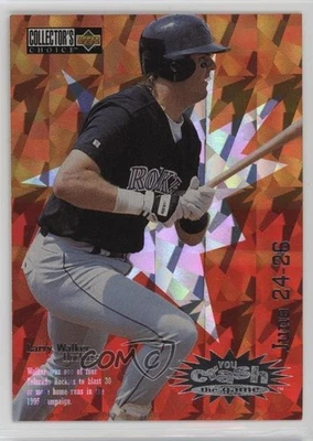 1996 Collector's Choice You Crash the Game Larry Walker (June 24-26) #CG16 HOF - Image 1 of 2