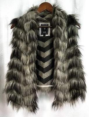 Chaleco para mujer Guess de piel sintética marrón y tostado mediano Foto 1 de 4