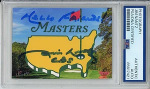 JIM NANTZ FIRMATO MASTERS LOGO IMMAGINE PSA DNA COA AUTOGRAFO CIAO AMICI CITAZIONE - Foto 1 di 2