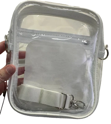 Stadium Events Clear Vinyl Crossbody Zippered Bag O NWOT Make Offer - Image 1 of 4