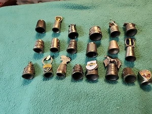 Großes Lot Zinn Fingerhüte (20) - Bild 1 von 5