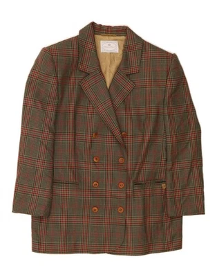 Chaqueta Blazer Mujer ETIENNE AIGNER UK 16 Grande Verde Cuadros DO35 Foto 1 de 3