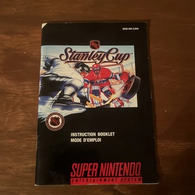 Stanley Cup [SNES, 1993] Instruction Booklet Only - Authentic - Image 1 of 4