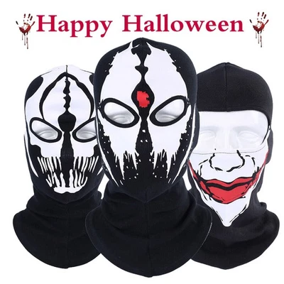 Halloween Cover Skull Full Face Balaclava Hood Ski Ghost CS Game Cosplay Mask - Image 1 of 4