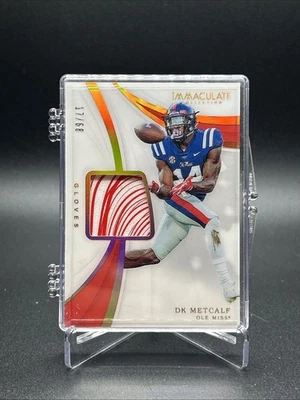 2019 Immaculate Collegiate Gloves Gold /68 DK Metcalf Rookie #6 JM9 - Image 1 of 2