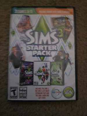 Los Sims 3 Starter Pack - PC/Mac - DVD-ROM - Juego de 3 discos MUY BUENO con manual  Foto 1 de 4