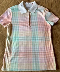 Womens Lands'end 100% Supima Cotton - Short Sleeve Casual Polo Shirt 10/12 - Picture 1 of 3