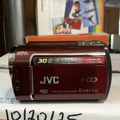 JVC Everio GZ-MG330RU Standard Definition Camcorder (Red) 30GB HDD - Image 1 of 4
