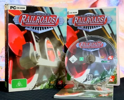 Sid Meier's Railroads! Retro PC Big Box Game by Firaxis & 2K [CIB Complete] Sim - Image 1 of 4
