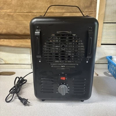 Intertek DQ1409 Black Portable Heavy Metal Space Heater 1500W Tested And Working - Image 1 of 4