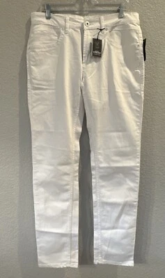 INC International Concepts jeans men's 42 x 32 Berlin slim straight white denim - Image 1 of 4