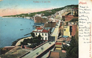Postcard Italy Naples Posillipo and its villas 1905 - Picture 1 of 2