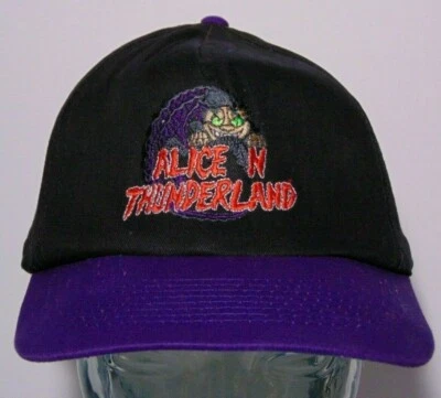 Rare Vintage 1995 ALICE 'N THUNDERLAND HEAVY METAL MUSIC CONCERT SNAPBACK HAT - Image 1 of 4
