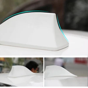 For Most Cars SUV Truck Van Universal Shark Fin Antenna Cover White Pearl Color - Bild 1 von 9