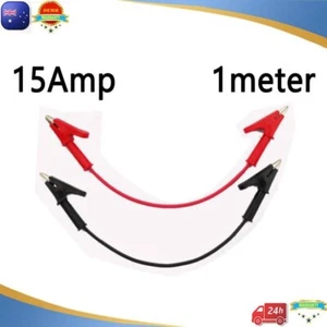 Conductos de prueba para medidor multímetro clips de alimentación cocodrilo cable suave de alta corriente OZ - Imagen 1 de 3