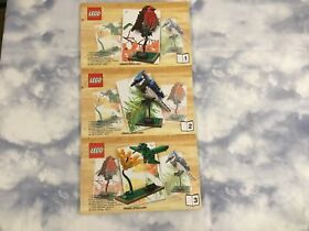 :-) Lego Ideas 21301 Birds Instruction Manual Books 1, 2, 3 BOOKLETS ONLY :-)