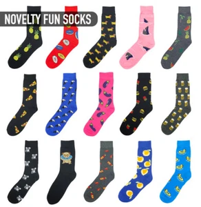 Novelty Fun Socks Unisex Cotton Happy Sox Crazy Crew Socks Men Women Size 6-14 - Picture 1 of 17