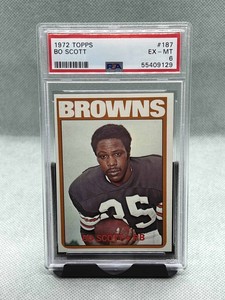1972 Topps Football Bo Scott Card #187 PSA 6 EX-MT Cleveland Browns
