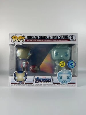 Funko Pop! Avengers End Game Morgan & Tony Stark Glow 2 Pack SE - Image 1 of 4