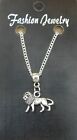 Lion Pendant Necklace 18" or 24 Inch Chain Charm