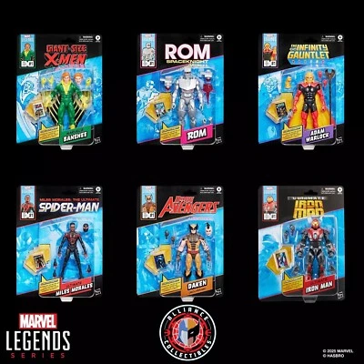 2025 Marvel Mini-Comic Retro Card Legends 6" Scale Hasbro Action Figure SET of 6 - Image 1 of 4
