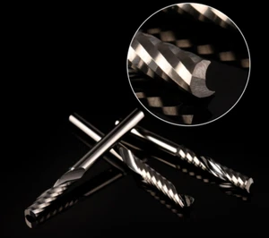 3mm x 10mm Single Flute Bit Carbide End Mill 3mm CNC/Router Acrylic Professional - Picture 1 of 3